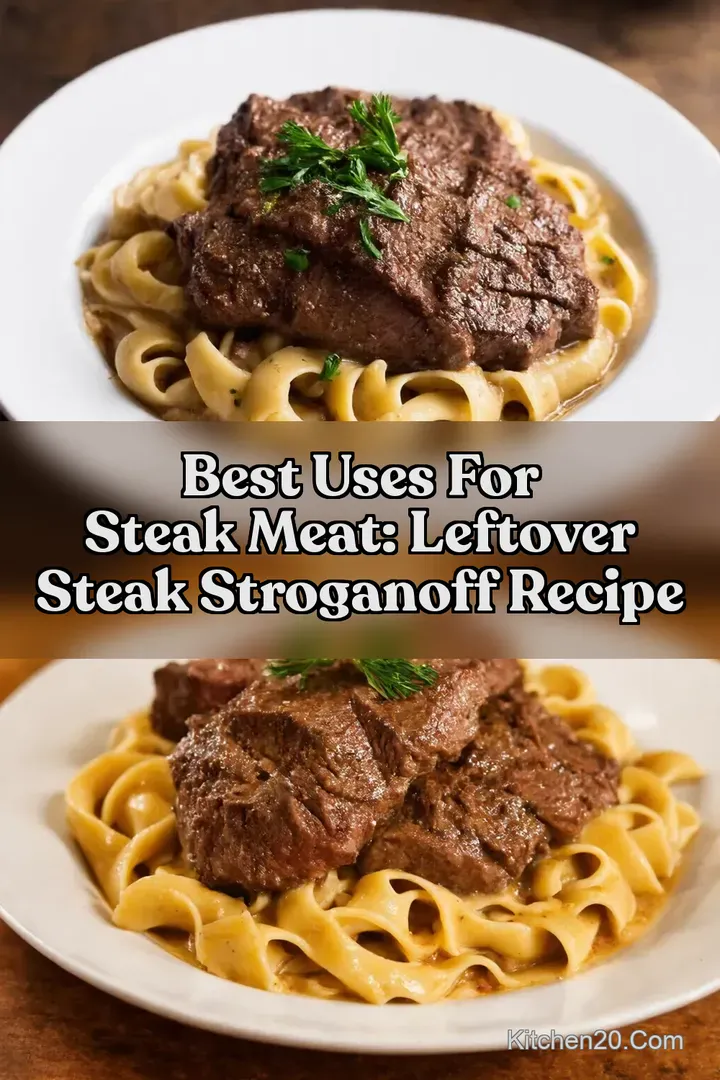 Best Uses For Steak Meat: Leftover Steak Stroganoff Recipe : PIN FOR LATER Best Uses For Steak Meat: Leftover Steak Stroganoff Recipe