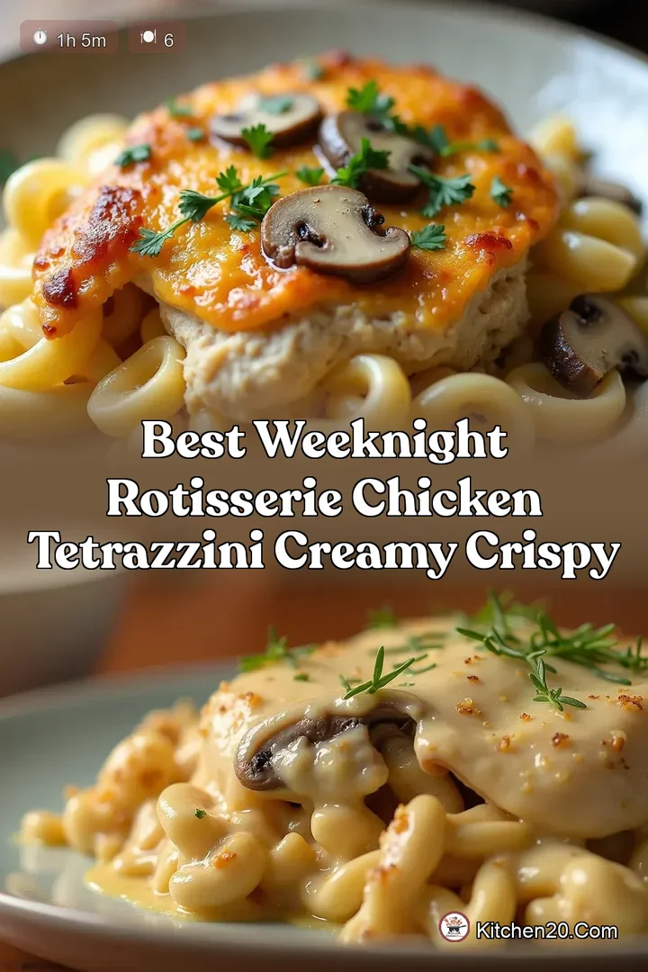 Best Weeknight Rotisserie Chicken Tetrazzini Creamy Crispy