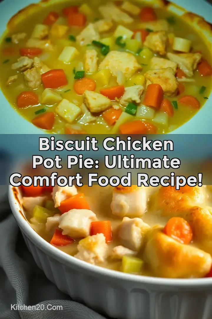 Biscuit Chicken Pot Pie: Ultimate Comfort Food Recipe!