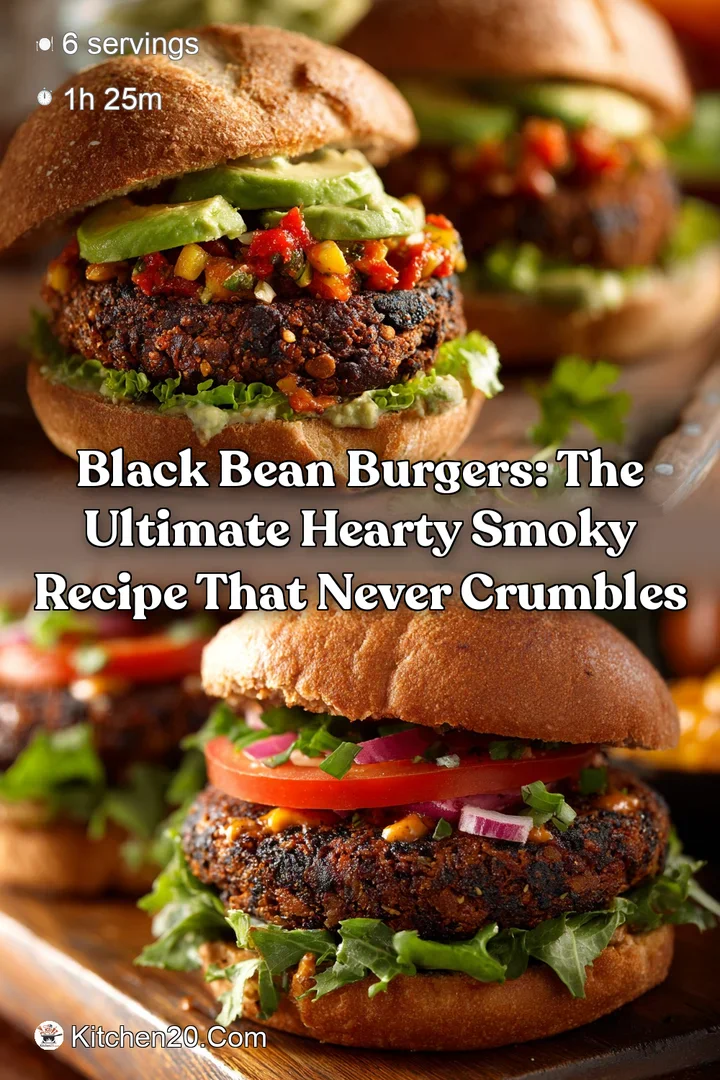 Black Bean Burgers: The Ultimate Hearty Smoky Recipe That Never Crumbles