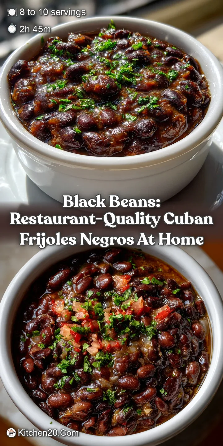 Black Beans: Restaurant-Quality Cuban Frijoles Negros at Home