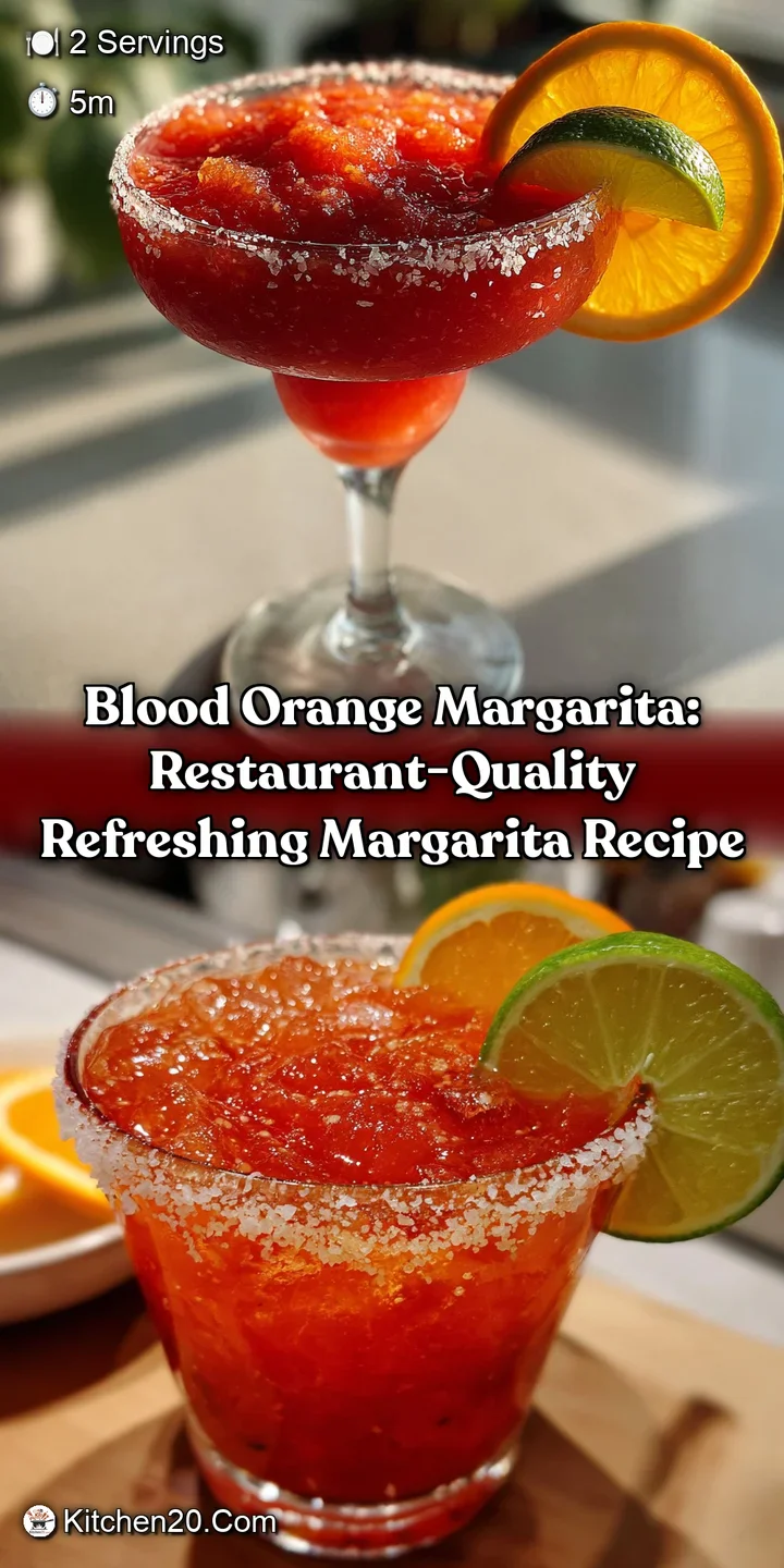 Blood orange margarita: Restaurant-Quality Refreshing Margarita Recipe