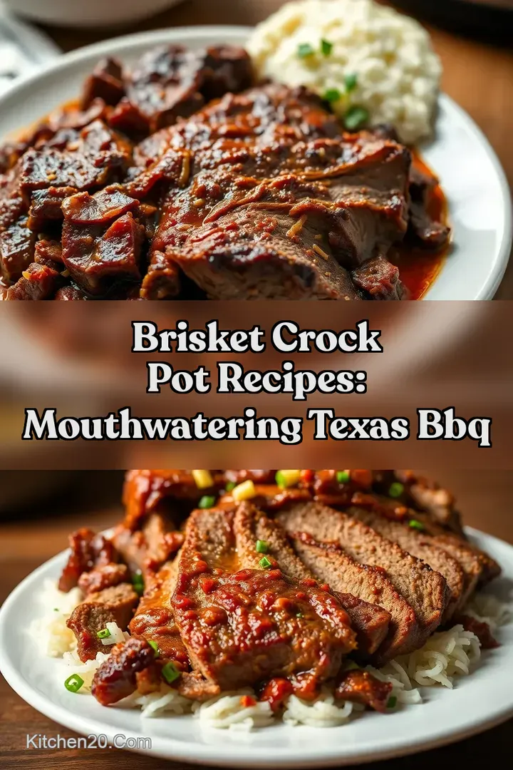 Brisket Crock Pot Recipes: Mouthwatering Texas BBQ : PIN FOR LATER Brisket Crock Pot Recipes: Mouthwatering Texas BBQ