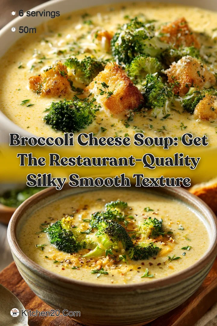 Broccoli Cheese Soup: Get the Restaurant-Quality Silky Smooth Texture