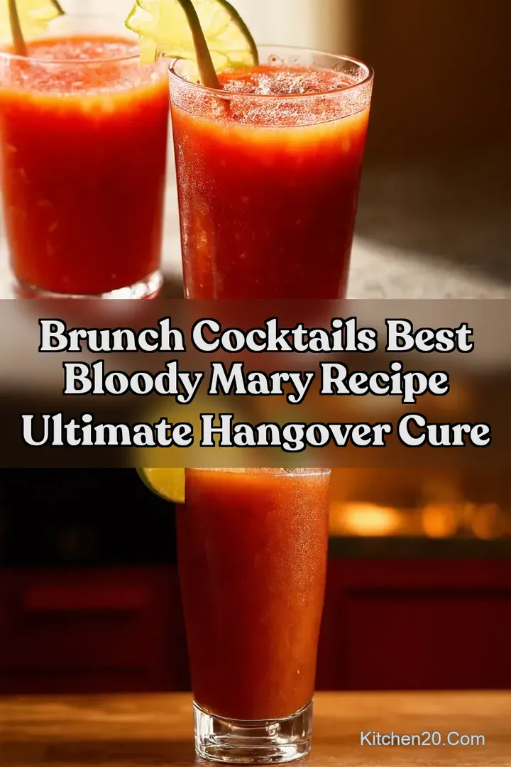 Brunch Cocktails Best Bloody Mary Recipe Ultimate Hangover Cure