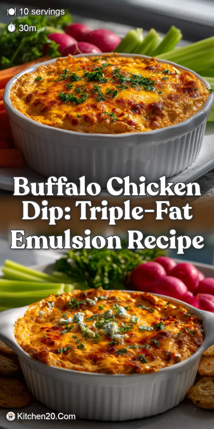 Close-up of a rich, steaming dip showcasing a luscious texture, with visible chunks of tender chicken and a swirl of melte...