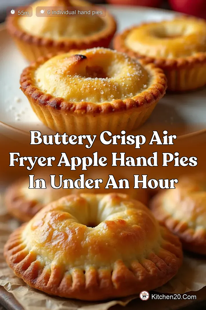 Buttery Crisp Air Fryer Apple Hand Pies in Under an Hour