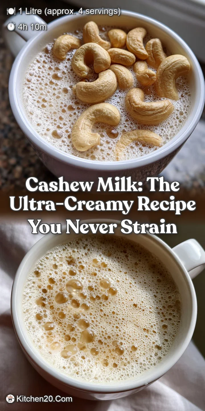Cashew Milk: The Ultra-Creamy Recipe You Never Strain