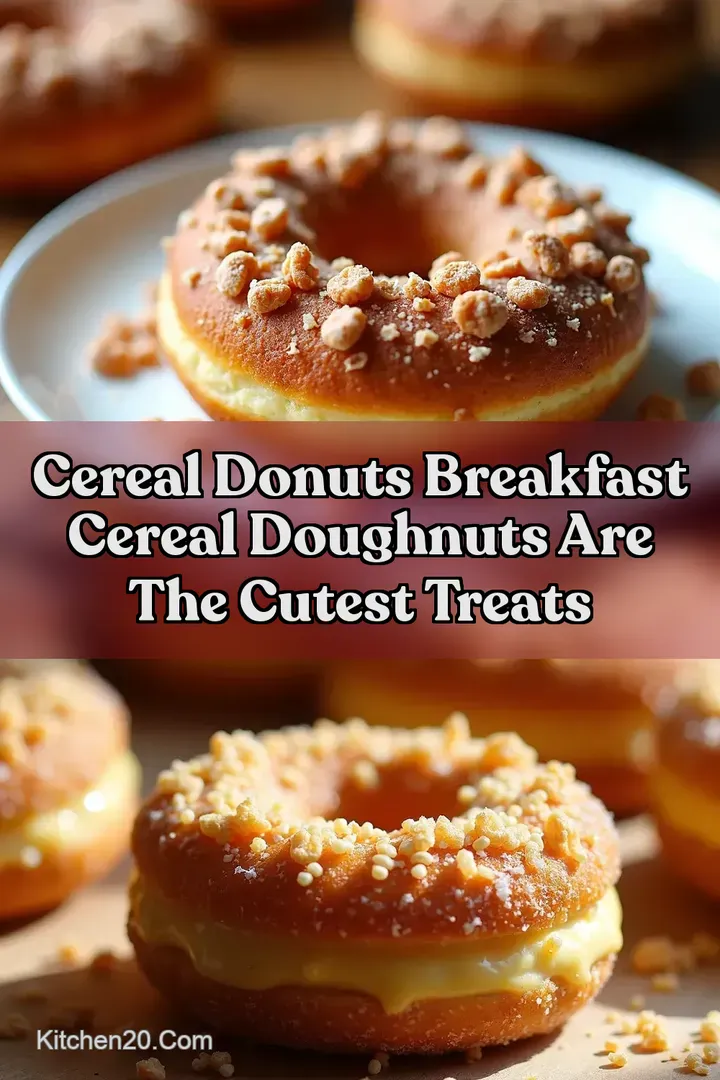 Cereal Donuts Breakfast Cereal Doughnuts Are The Cutest Treats