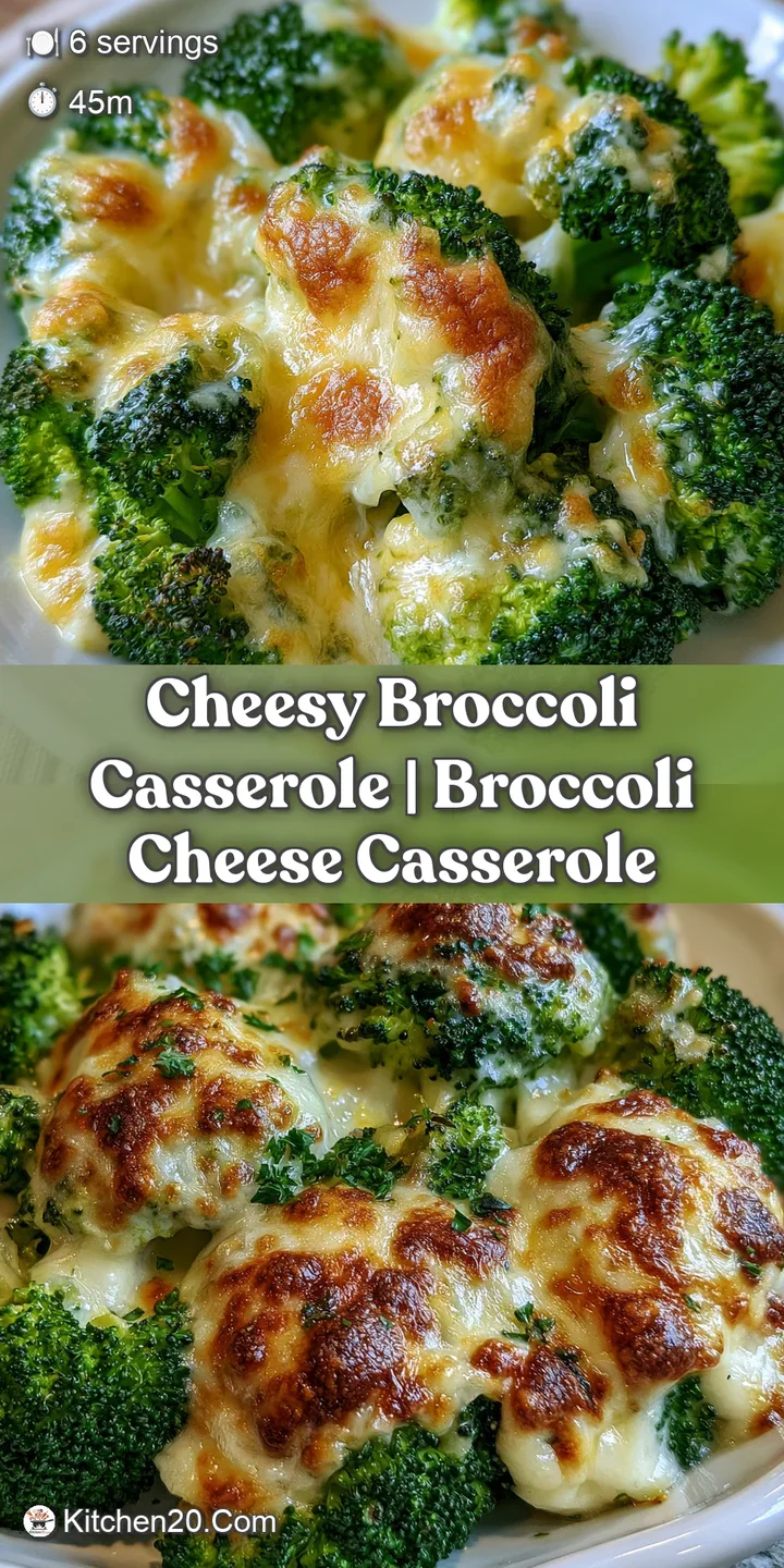 Macro shot of gooey, melted yellow cheese stretching over tender, bright green broccoli florets and creamy sauce.