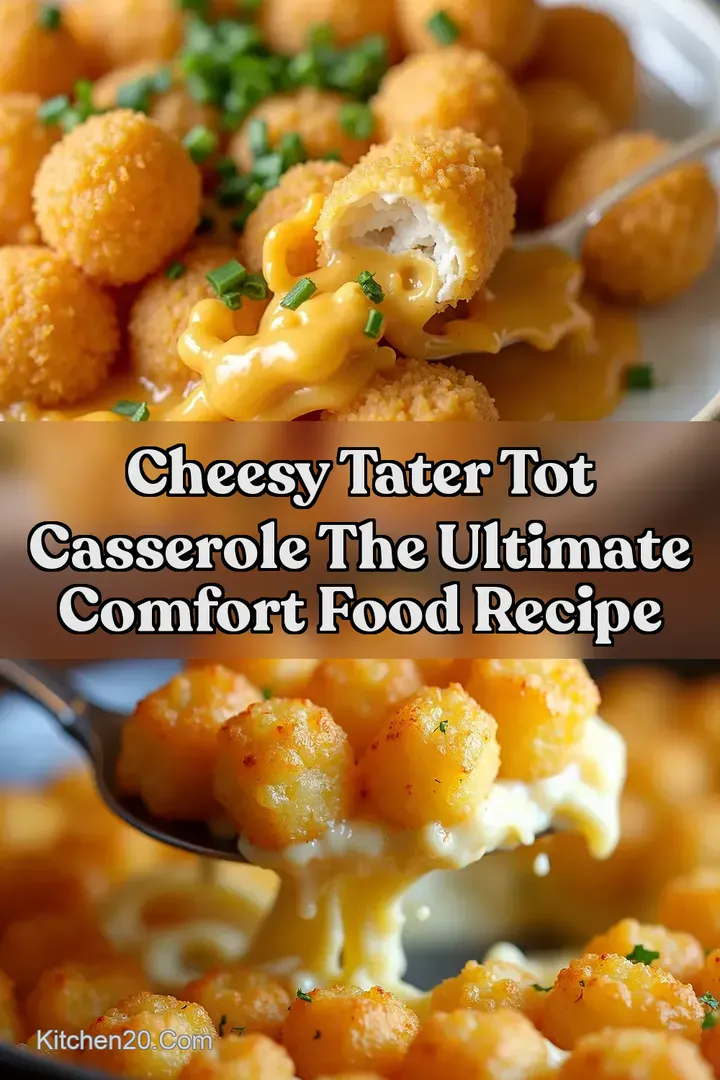 Cheesy Tater Tot Casserole The Ultimate Comfort Food Recipe
