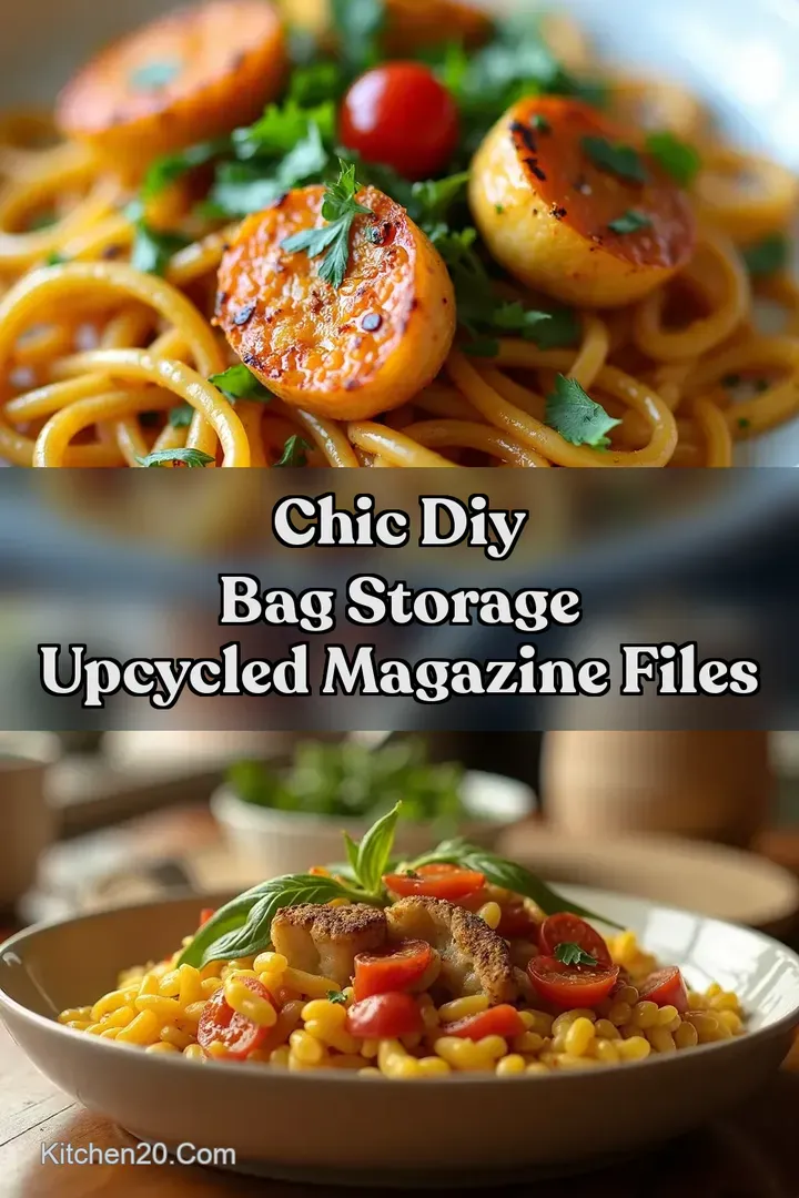 Chic DIY Bag Storage Upcycled Magazine Files