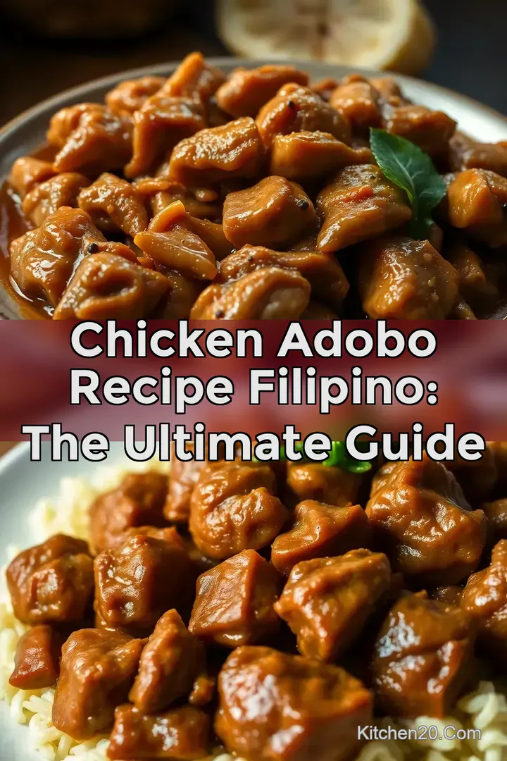Chicken Adobo Recipe Filipino: The Ultimate Guide