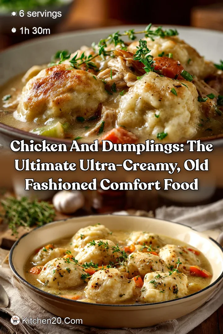 Chicken and Dumplings: The Ultimate Ultra-Creamy Old Fashioned Comfort Food