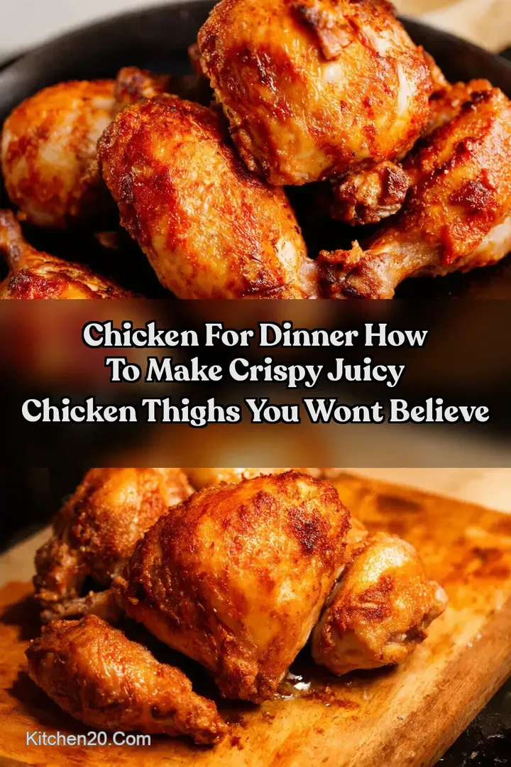 Chicken For Dinner How To Make Crispy Juicy Chicken Thighs You Wont Believe