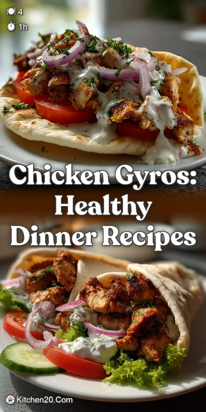 Chicken Gyros: Healthy Dinner Recipes
