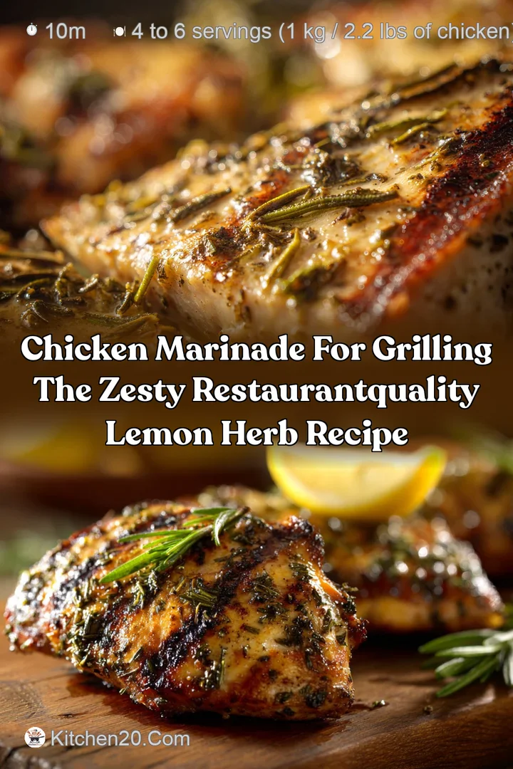 Chicken Marinade for Grilling The Zesty RestaurantQuality Lemon Herb Recipe