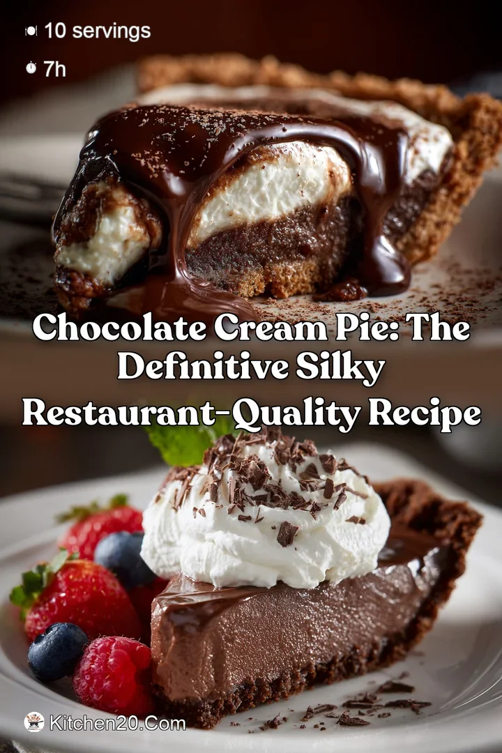 Chocolate Cream Pie: The Definitive Silky Restaurant-Quality Recipe