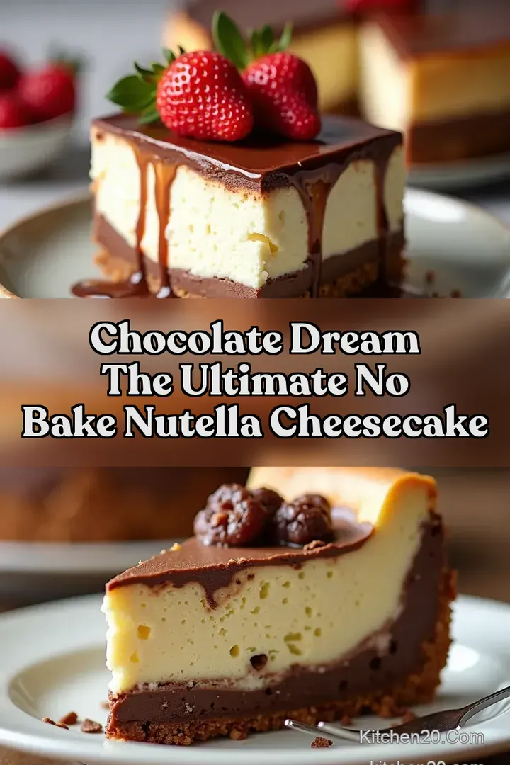 Chocolate Dream The Ultimate No Bake Nutella Cheesecake