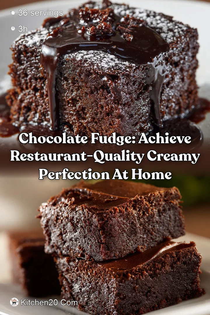 Chocolate Fudge: Achieve Restaurant-Quality Creamy Perfection at Home