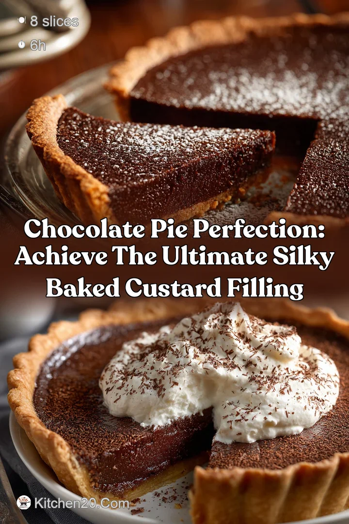 Chocolate Pie Perfection: Achieve the Ultimate Silky Baked Custard Filling