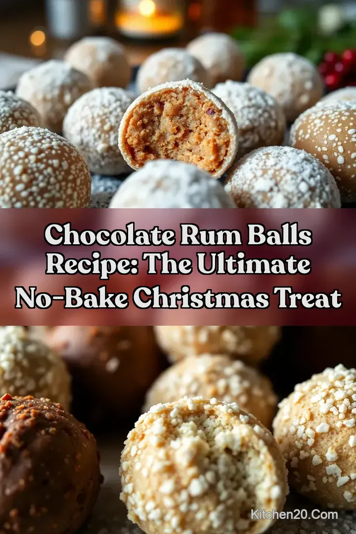 Chocolate Rum Balls Recipe: The Ultimate No-Bake Christmas Treat