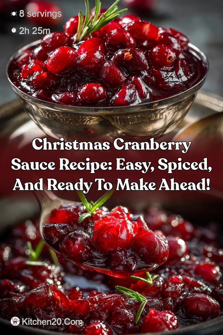 Christmas Cranberry Sauce Recipe: Easy Spiced and Ready to Make Ahead!