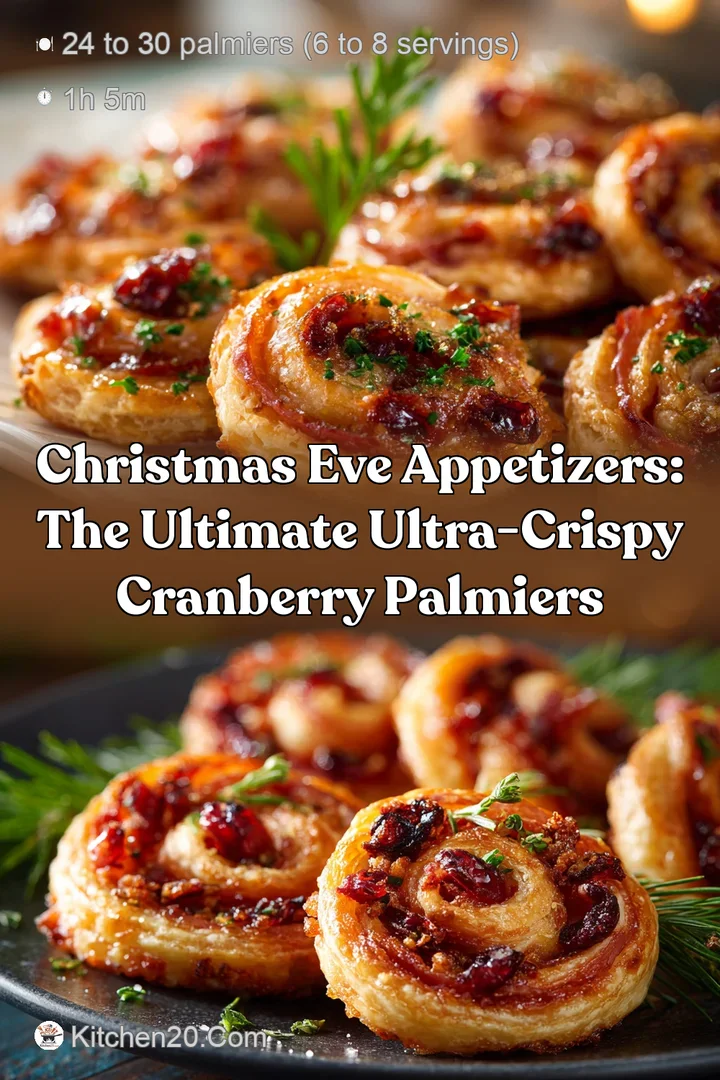Christmas Eve Appetizers: The Ultimate Ultra-Crispy Cranberry Palmiers