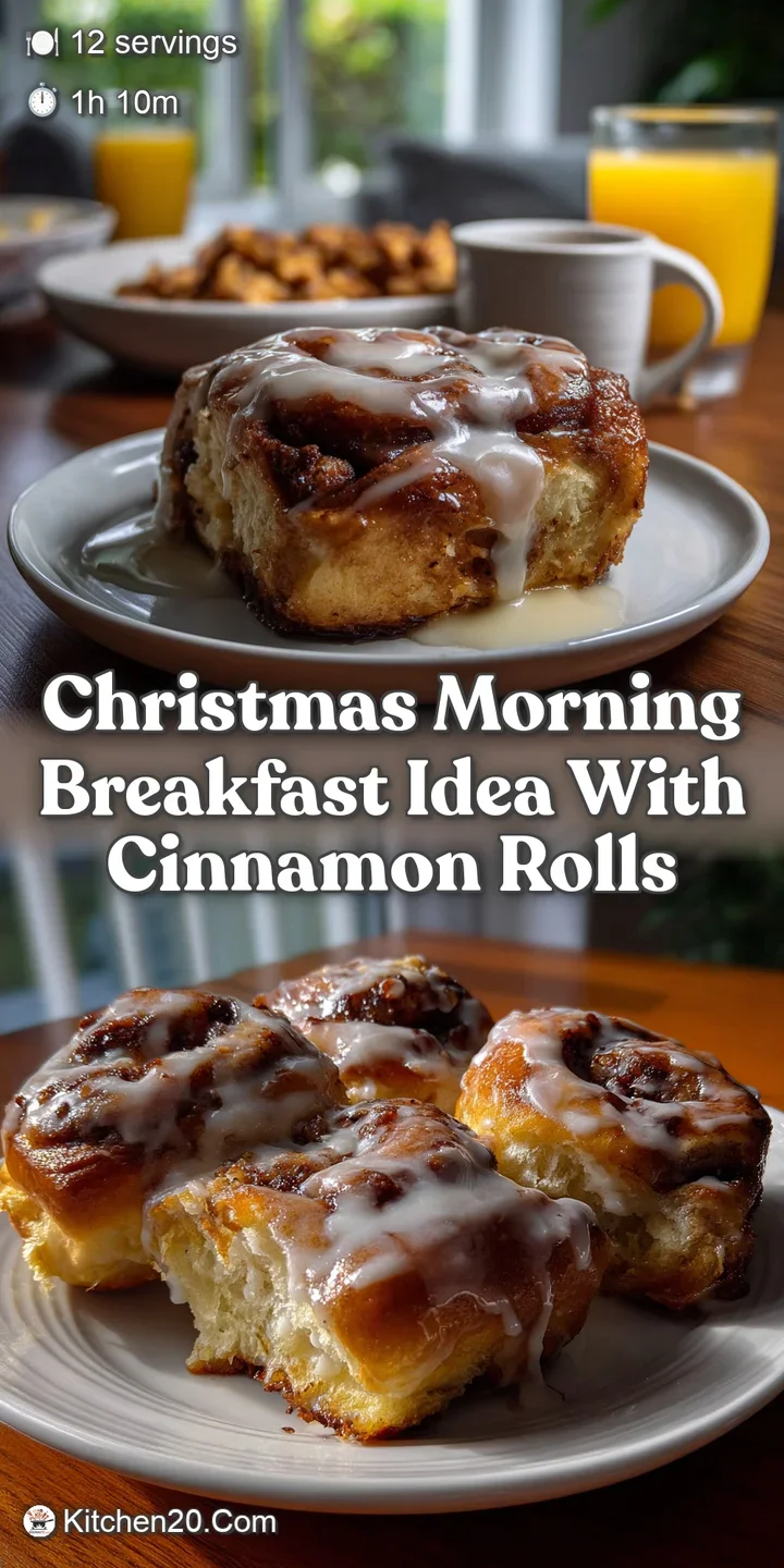 Close-up of a warm, soft cinnamon roll with swirls of cinnamon and sugar, topped with a thick, creamy white icing, invitin...