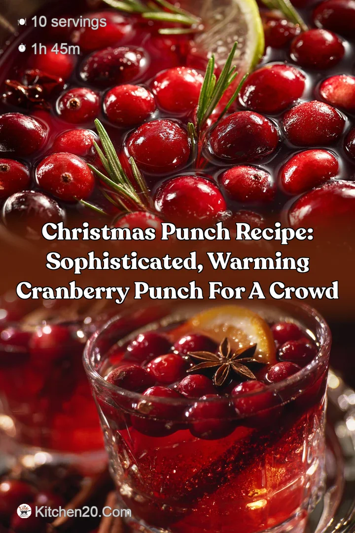 Christmas Punch Recipe: Sophisticated Warming Cranberry Punch for a Crowd