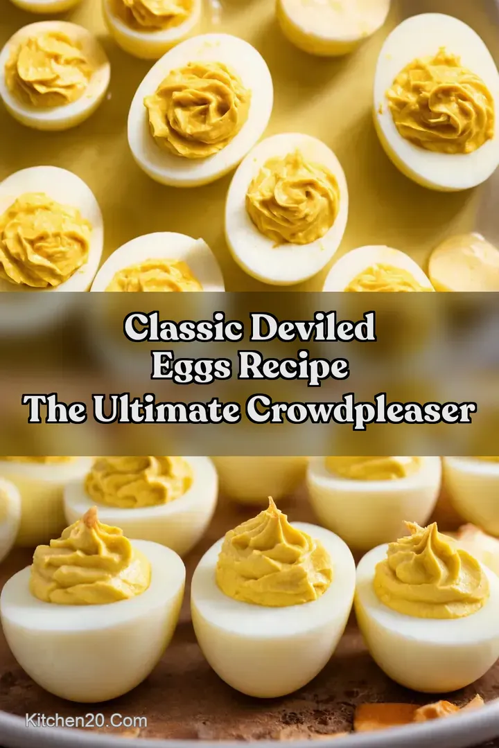 Classic Deviled Eggs Recipe The Ultimate CrowdPleaser : PIN FOR LATER Classic Deviled Eggs Recipe The Ultimate CrowdPleaser