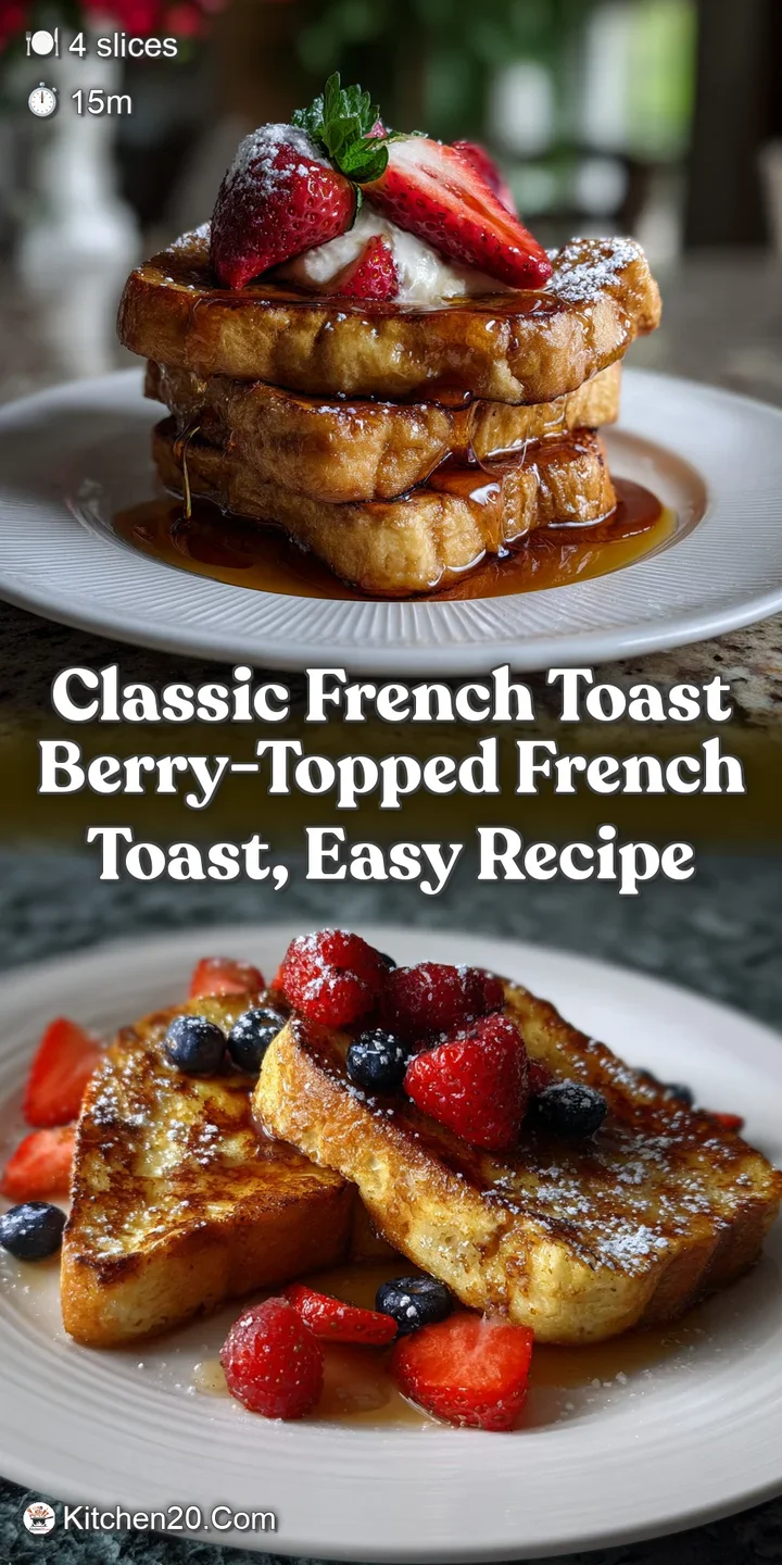 Classic French Toast Berry-topped French Toast Easy Recipe