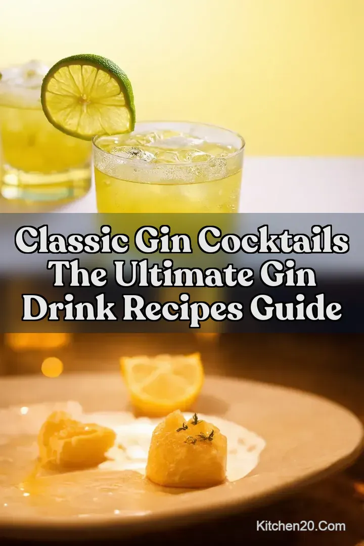 Classic Gin Cocktails The Ultimate Gin Drink Recipes Guide : PIN FOR LATER Classic Gin Cocktails The Ultimate Gin Drink Recipes Guide