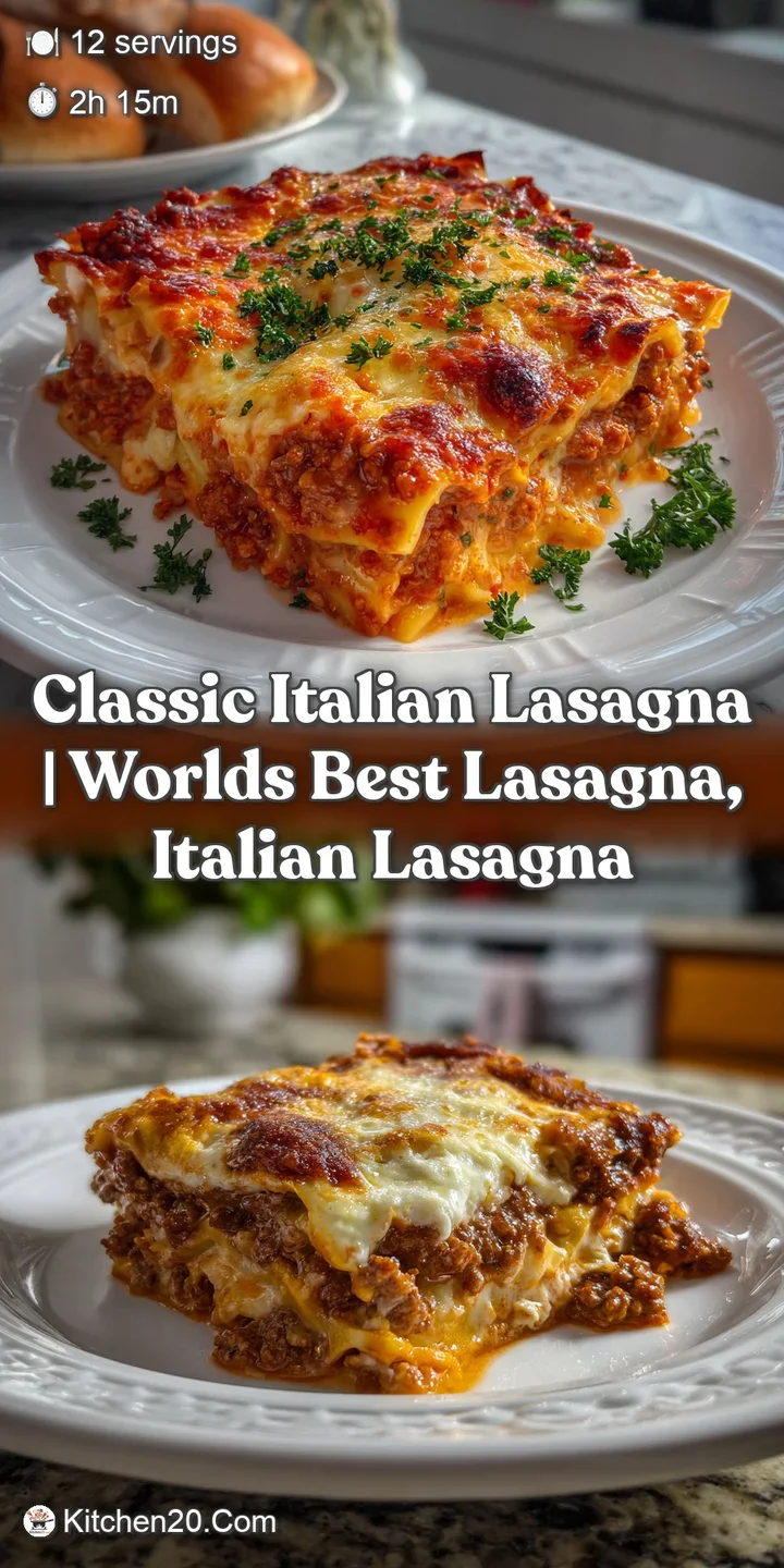 Classic Italian Lasagna | Worlds Best Lasagna Italian Lasagna