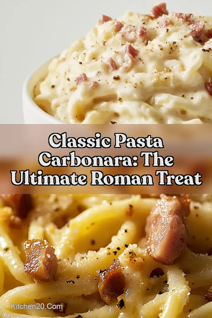 Classic Pasta Carbonara: The Ultimate Roman Treat