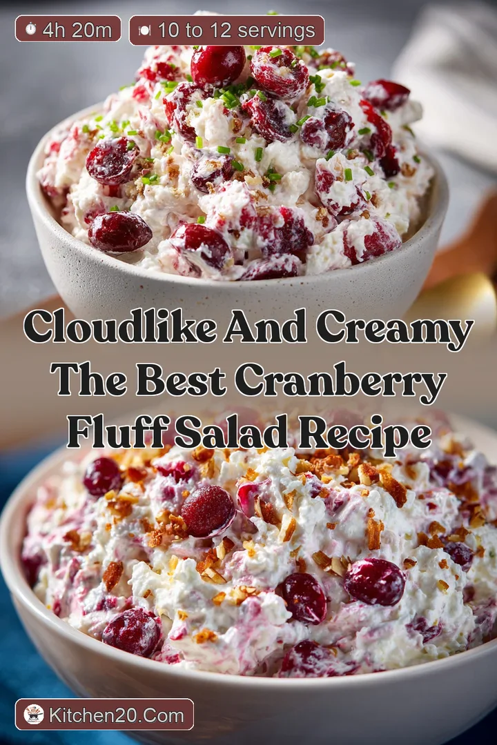 CloudLike and Creamy The Best Cranberry Fluff Salad Recipe