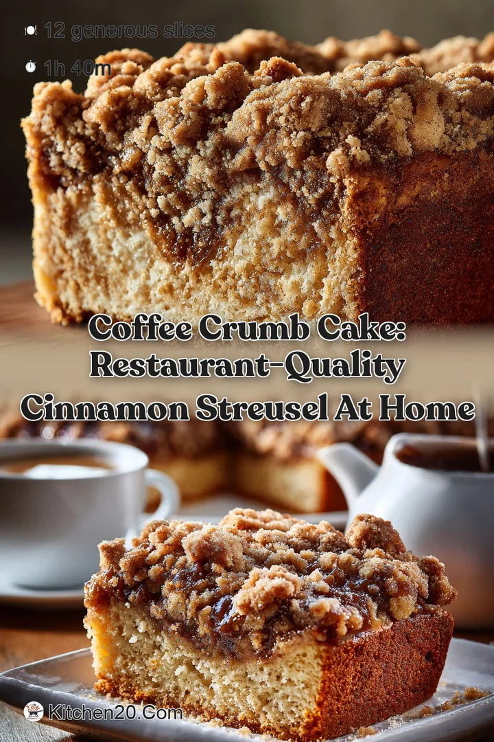 Coffee Crumb Cake: Restaurant-Quality Cinnamon Streusel at Home
