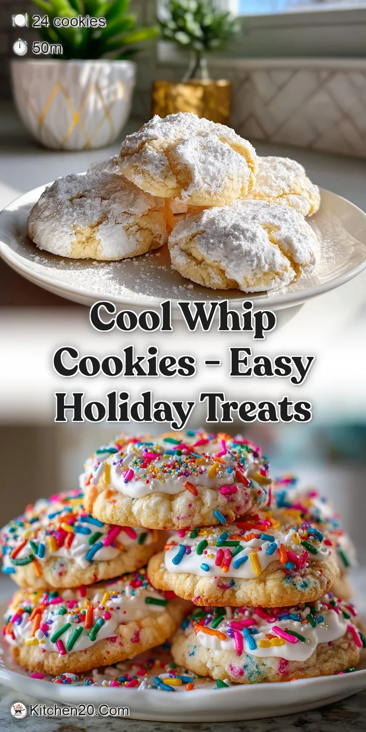 Close-up of a single, pillowy cookie, soft yellow interior visible through a crack in the delicate, powdered sugary surface.