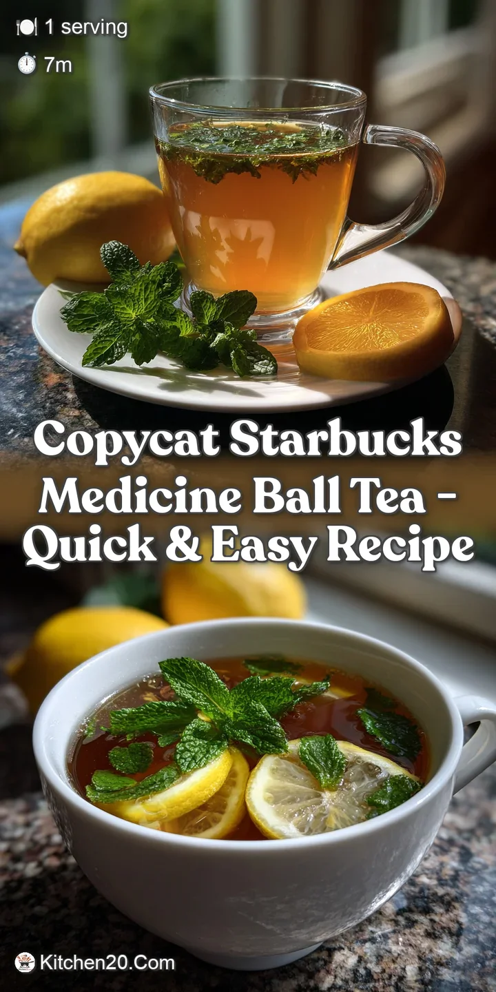 Copycat Starbucks Medicine Ball Tea - Quick & Easy Recipe