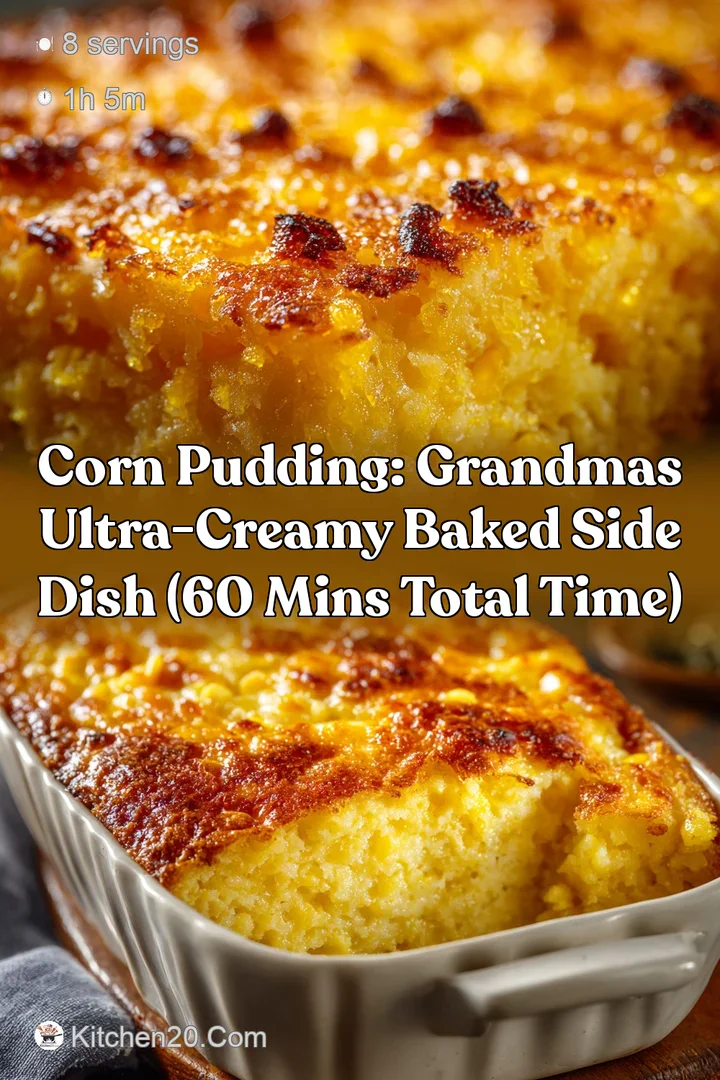 Corn Pudding: Grandmas Ultra-Creamy Baked Side Dish (60 mins total time)