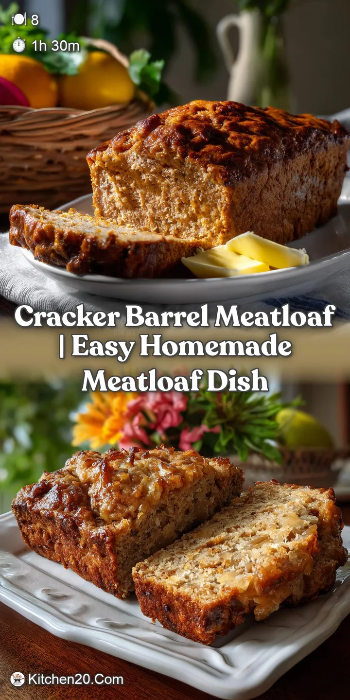Cracker Barrel Meatloaf | Easy Homemade Meatloaf Dish