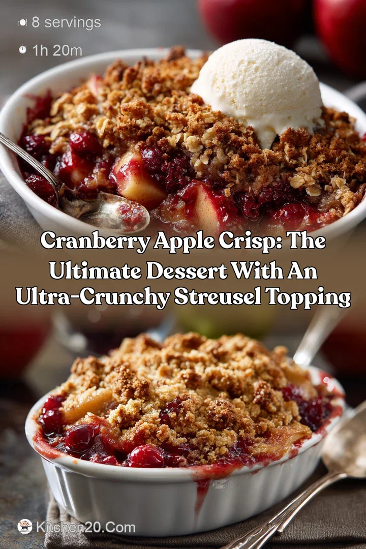 Cranberry Apple Crisp: The Ultimate Dessert with an Ultra-Crunchy Streusel Topping