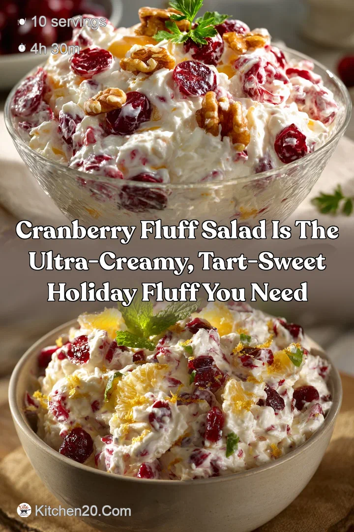 Cranberry Fluff Salad is the Ultra-Creamy Tart-Sweet Holiday Fluff You Need
