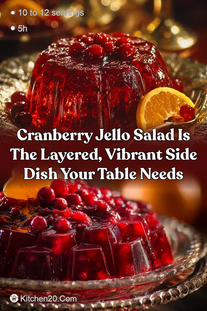 Cranberry Jello Salad is the Layered Vibrant Side Dish Your Table Needs