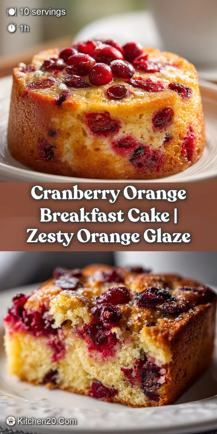 Close-up of the cake's interior. Juicy cranberries stud the crumb, while orange zest offers a vibrant, zesty contrast.