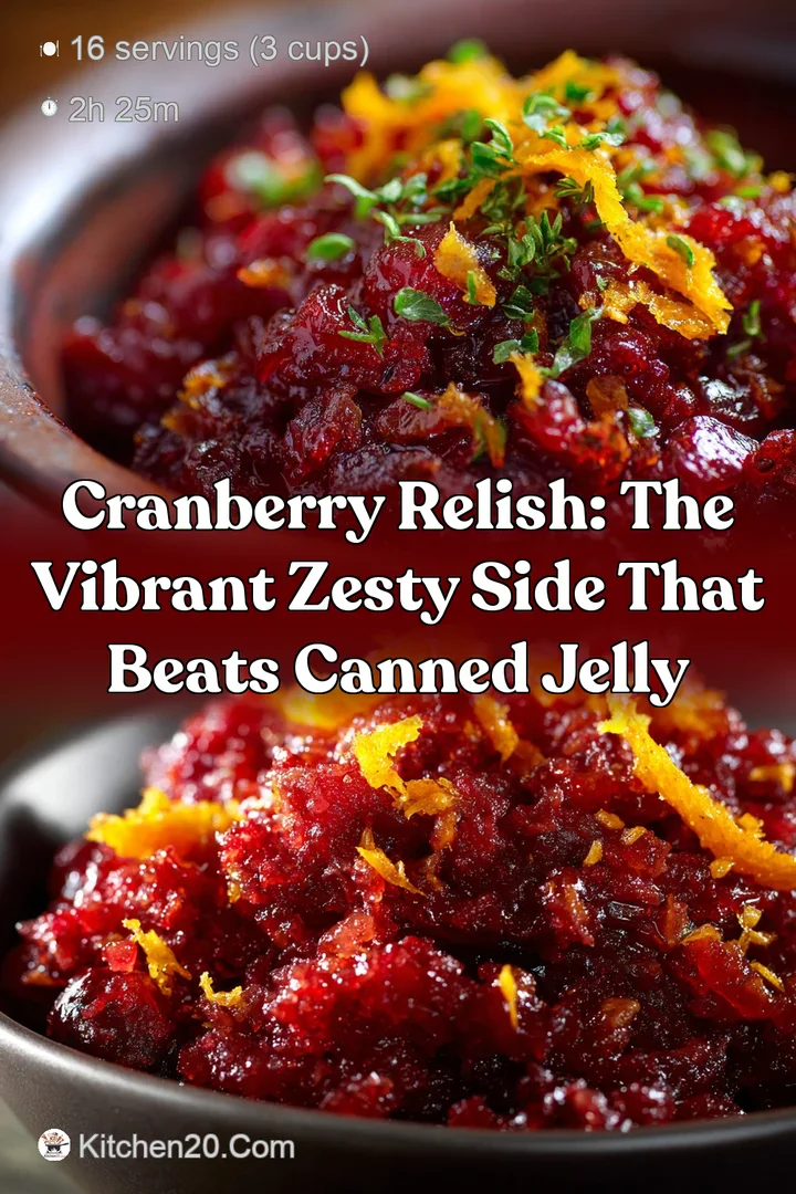 Cranberry Relish: The Vibrant Zesty Side That Beats Canned Jelly