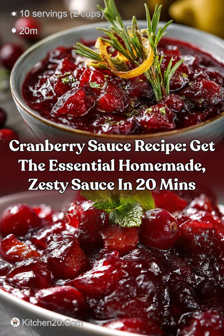 Cranberry Sauce Recipe: Get the Essential Homemade Zesty Sauce in 20 Mins