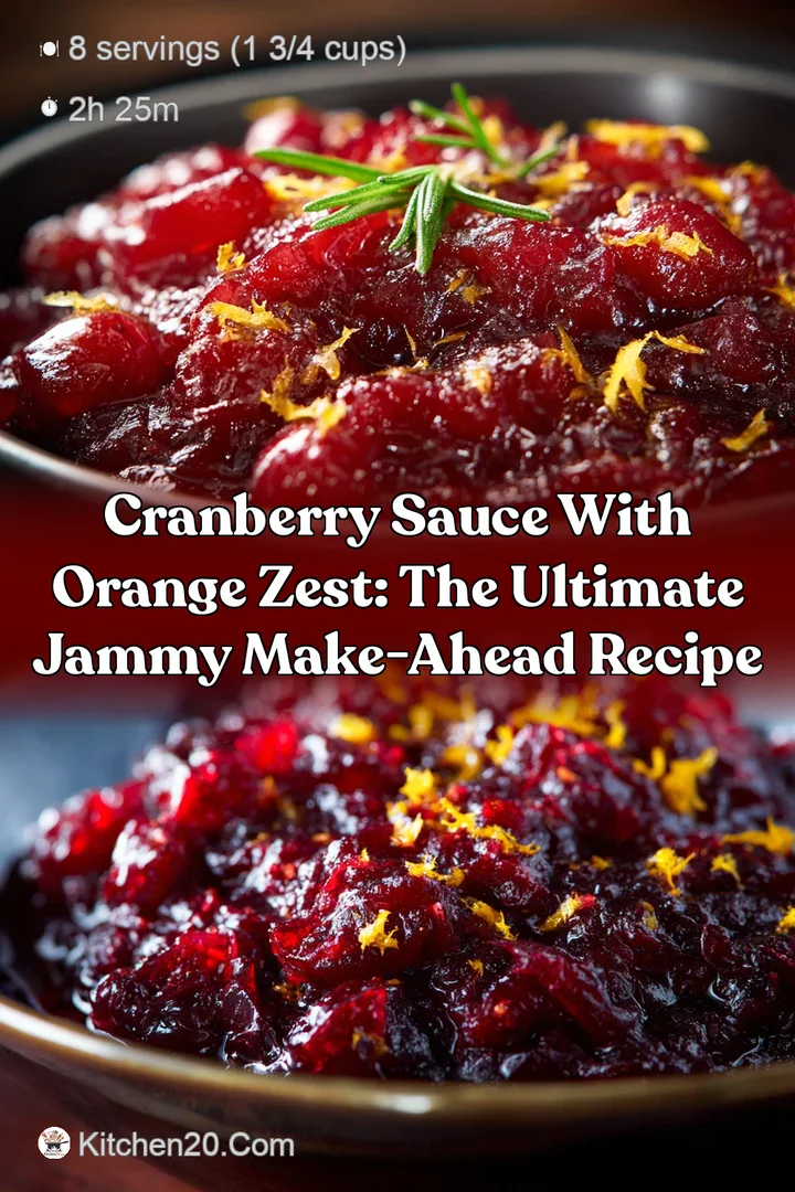 Cranberry Sauce with Orange Zest: The Ultimate Jammy Make-Ahead Recipe