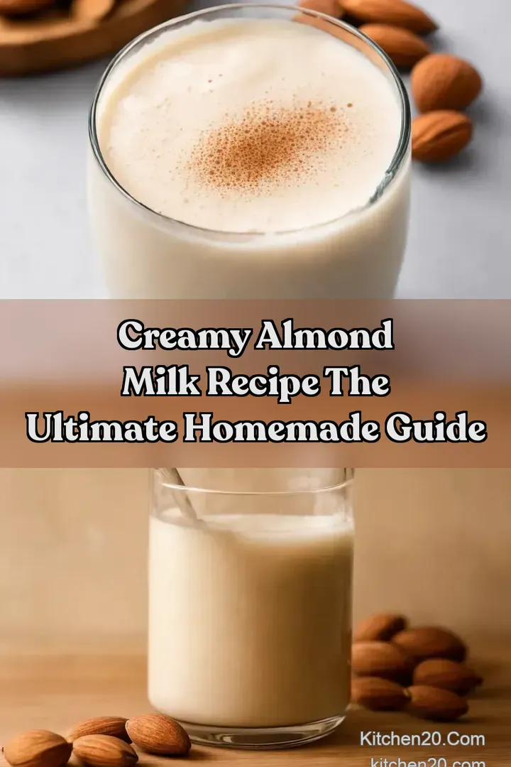 Creamy Almond Milk Recipe The Ultimate Homemade Guide : PIN FOR LATER Creamy Almond Milk Recipe The Ultimate Homemade Guide