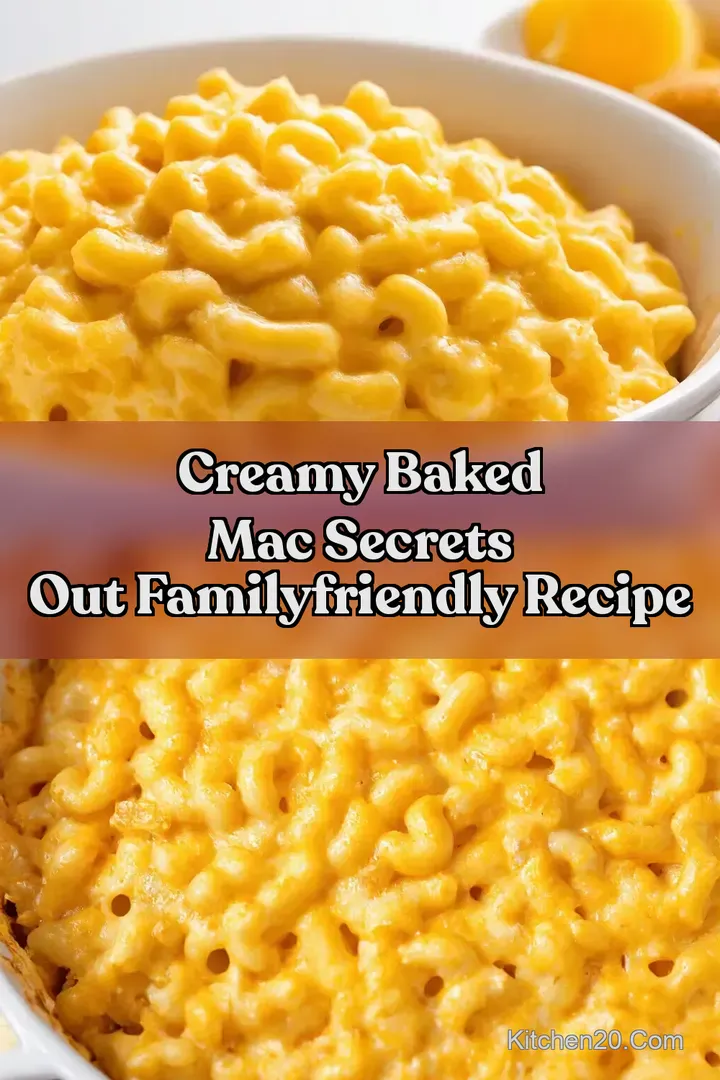 Creamy Baked Mac Secrets Out FamilyFriendly Recipe : PIN FOR LATER Creamy Baked Mac Secrets Out FamilyFriendly Recipe